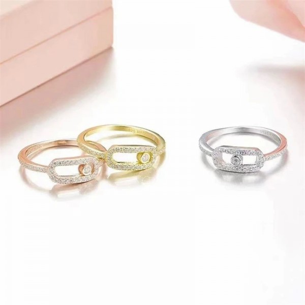 Bagues géométriques creuses pour femmes et filles, bague ouverte blanche, bijoux fins réglables, cadeau simple, fête de mariage,|2,00 €|OKKO MODE