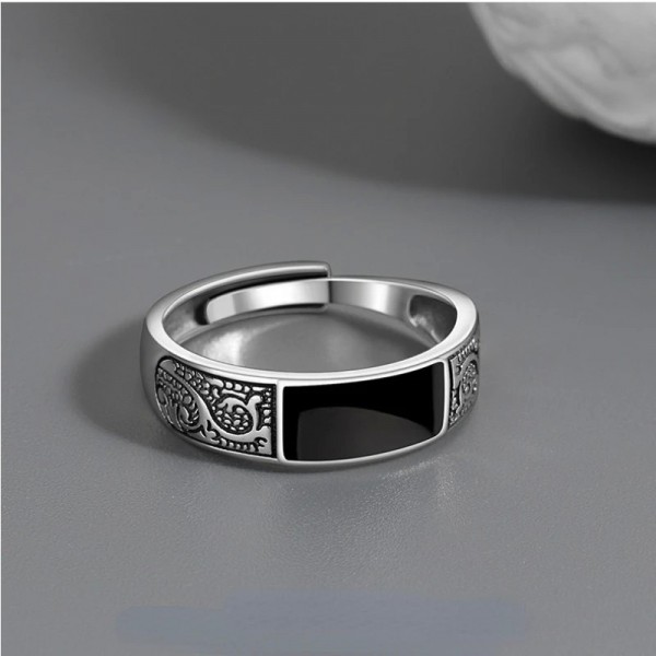 Bagues à motif de dragon pour hommes et femmes, bague ouverte en cuivre, accessoires de bijoux punk, hip hop rétro, mode simple,|2,00 €|OKKO MODE