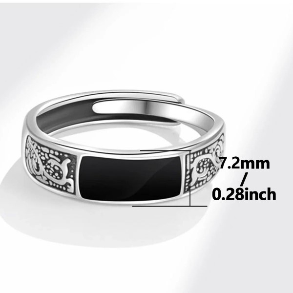 Bague en acier au titane à motif de dragon vintage pour hommes, bague réglable, ouverture de fête unique, mode européenne et amé|1,79 €|OKKO MODE