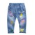 Jeans déchirés à imprimé dessin animé pour enfants, pantalons en denim pour bébés filles | 13,49 € | OKKO MODE