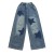 Elastic Wide Leg Denim Pants for Teen Girls with Bow, Literature Star 12 Years | €23.39 | OKKO MODE