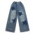 Elastic Wide Leg Denim Pants for Teen Girls with Bow, Literature Star 12 Years | €23.39 | OKKO MODE
