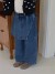 Korean Style Girls' Straight Pants with Fake Underpants, Fashion Print | €19.79 | OKKO MODE