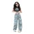 Calça Cargo para Menina, Jeans Largos Casual | 32,17 $ | OKKO MODE