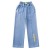 Calça jeans infantil elástica estampada - 2 a 12 anos | 11,97 $ | OKKO MODE