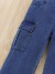 Pantalón elástico para niños, salopette azul oscuro niñas. | 11,97 $ | OKKO MODE