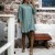Vestido plisado verde agua con botones - Túnica elegante | 19,80 $ | OKKO MODE