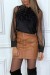 Black Two-Tone Ruffled Overlay Top with Ruffle Collar | $3.41 | OKKO MODE