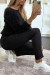 Pantalón negro con bolsillos traseros | 6,83 $ | OKKO MODE