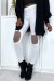 White Leggings with Mesh Knee Detail | €2.10 | OKKO MODE