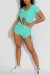 Push-Up Yoga Set Grün - Crop Top & Short - E-Commerce SEO Experte | 5,69 $ | OKKO MODE