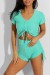 Push-Up Yoga Set Grün - Crop Top & Short - E-Commerce SEO Experte | 5,69 $ | OKKO MODE