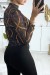 Patterned V-Neck High Neck Body with Back Closure | €3.15 | OKKO MODE