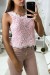 Pink Lace Sleeveless Top for Women | €4.20 | OKKO MODE