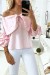 Rose Butterfly Blouse with Front Rhinestone Embellishments | $4.55 | OKKO MODE