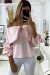 Rose Butterfly Blouse with Front Rhinestone Embellishments | $4.55 | OKKO MODE