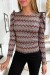 Burgundy Patterned Top with Shoulder Details | €2.10 | OKKO MODE