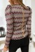 Burgundy Patterned Top with Shoulder Details | €2.10 | OKKO MODE