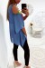 Jolie blouse bleu avec magnifique broderie coloré à lavant, épaules dénudé | $21.85 | OKKO MODE