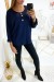 Pull marine coupe chauve souris avec 3 boutons au col | 13,11 $ | OKKO MODE