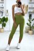 Legging corsaire Push Up vert très fashion | 4,55 $ | OKKO MODE