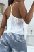 Ärmelloses Tanktop mit seitlichen Streifen - Modernes Damenoberteil in trendigem Design | 4,55 $ | OKKO MODE