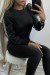 Black Puff Sleeve Tulle Lined Sweater | €10.50 | OKKO MODE