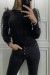 Black Puff Sleeve Tulle Lined Sweater | €10.50 | OKKO MODE