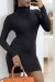 Black Turtleneck Pull-On Tunic | €7.35 | OKKO MODE