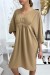 Vestido curto elegante em tom de camelo. | 5,69 $ | OKKO MODE