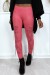 Legging fuchsia effilé à lavant et doublé en dentelle | 2,28 $ | OKKO MODE