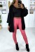 Legging fuchsia effilé à lavant et doublé en dentelle | 2,28 $ | OKKO MODE