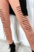 Legging rose effilé à lavant et doublé en dentelle | 1,76 £ | OKKO MODE