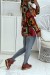 Pull col V léger oversize très doux rouge dessin fille fashion | 14,11 € | OKKO MODE