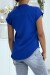 Royal V-Neck Top with Front Pleats | €5.25 | OKKO MODE