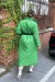 Longue doudoune matelassé en vert  | 30,04 $ | OKKO MODE
