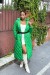 Longue doudoune matelassé en vert  | 30,04 $ | OKKO MODE
