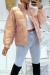 Doudoune rose mi-longue effet réfléchissant hyper tendance légère et confortable | 20,48 $ | OKKO MODE