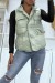 Doudoune vert deau sans manche avec taille ajustable  | 13,65 $ | OKKO MODE