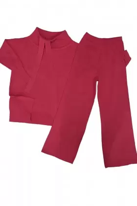 Schwarzes Oversize-Rollkragenpullover-Set mit Palazzo-Hose - Trendiges Outfit für Damen | 20,16 € | OKKO MODE
