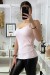 Regata rosa com detalhes em renda no busto e nas costas. | 3,41 $ | OKKO MODE