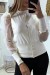 Chaleco beige con mangas transparentes en tul | 6,30 € | OKKO MODE
