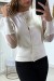 Chaleco beige con mangas transparentes en tul | 6,30 € | OKKO MODE