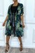 Kimono verde con encaje y estampado de palmera | 13,65 $ | OKKO MODE