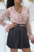 Pink Lace Ruffled Blouse | $9.10 | OKKO MODE