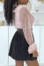 Pink Lace Ruffled Blouse | $9.10 | OKKO MODE