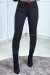 Calça Jeans Preta Slim com Rasgos nos Joelhos - Efeito Push Up | 6,83 $ | OKKO MODE