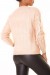 Pull beige à col rond et motif losanges en dentelle | 10,92 $ | OKKO MODE