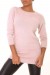 Top ajustado rosa con detalles de encaje en la espalda | 10,92 $ | OKKO MODE