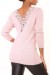 Top ajustado rosa con detalles de encaje en la espalda | 10,92 $ | OKKO MODE